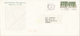 Canada Cover Sent To Denmark 10-12-1993 - Lettres & Documents
