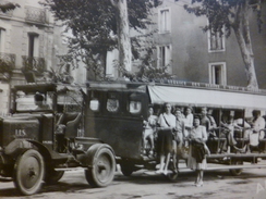 CPA 34 Hérault  Lamalou Les Bains Le Canari Service De Ville Autobus - Lamalou Les Bains