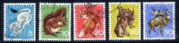 SWITZERLAND 1966 Pro Juventute Set Used.  Michel 845-49 - Used Stamps