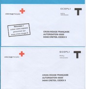 Lot De 5 Enveloppes Différentes - T- - Cartes/Enveloppes Réponse T