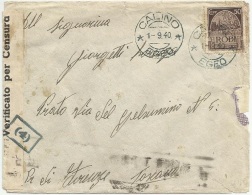 Greece 1940 Italian Occupation Of Kalimnos -  Kalimno - Calino (Egeo) - Censored Military Correspondence - Dodekanisos