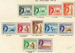 1953 - BRITISH SOMALIA  - Catg.. Mi. 121/131 - LH - (SAR3010.B1) - Ungebraucht