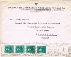 20110. Carta BUDAPEST (Hungria) 1918. Magyar BAUXITA, Mineral - Cartas & Documentos