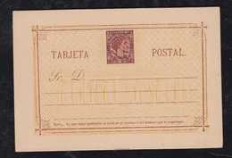 Philippines 1875 Stationery Card Overprint MNH - Filippijnen