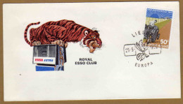 Enveloppe Cover Brief FDC 1340 Royal Esso Club Liège Europa - 1961-1970