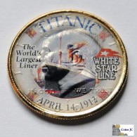 US - Half Dollar - Colorized - Titanic - Other & Unclassified