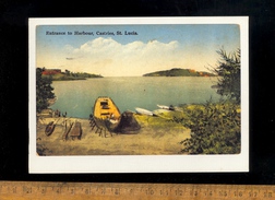 SAINT LUCIA CASTRIE : Historical Cards : Entrance To Harbour   1999 - Santa Lucia