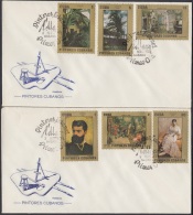 1976-FDC-38  CUBA. FDC. 1976. PINTORES CUBANOS. CUBAN ARTISTS. ART PAINTERS. - FDC