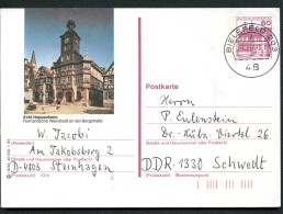BUND P138 L6/84 Bild-Postkarte HEPPENHEIM Gebraucht Bielefeld 1983 - Geïllustreerde Postkaarten - Gebruikt