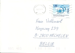 Polska 1998 Pabianice >> Mechelen B - Covers & Documents