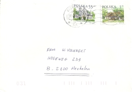 Polska 2000 Gizycko >> Mechelen B - Cartas & Documentos