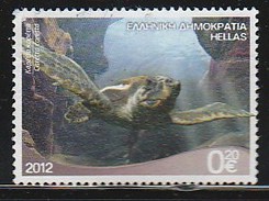 Greece 2012 Riches Of The Greek Seas - Sea Life - Loggerhead (Caretta Caretta) Used W0530 - Usati