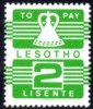 Lesotho - 1986 Postage Due 2s MNH** - Lesotho (1966-...)