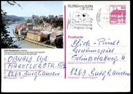 BUND P138 P13/193 Bild-Postkarte BURGHAUSEN Gebraucht Burghausen 1988 - Illustrated Postcards - Used