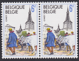 1950 ** V (2) - Witte Knop Op De Rug / Bouton Blanc Sur Le Dos - Timbre De Gauche. - Zonder Classificatie