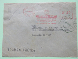 Romania 1952 Cover Bucarest To Germany - Machine Franking - Covers & Documents