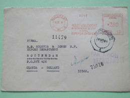 Romania 1961 Registered Cover Bucarest To Holland - Machine Franking - Brieven En Documenten