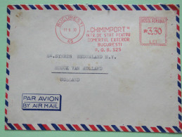 Romania 1970 Cover Bucarest To Holland - Machine Franking - Brieven En Documenten