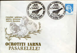 Romania- Occasional Envelope 1989 Suceava - Birds - Feed Birds In Winter - Goldfinch ( C.carduelis) - Annullamenti & A. Meccaniche (pubblicitarie)