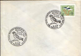 Romania- Occasional Envelope 1991 Suceava - Birds - Protected Birds During Passage - Black Whinchat - Werbestempel