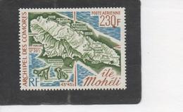 Comores -  Cartographie - Carte De L'Île MOHELI - Airmail