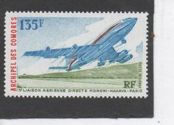 Comores -  Aviation - Boeing 707 - 1ère Liaison Directe MORONI-HAHAYA-PARIS - Luftpost
