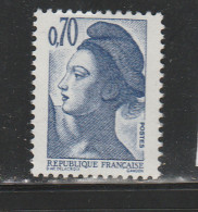 FRANCE N° 2240 0.70 BLEU TYPE LIBERTE SANS PHOSPHORE NEUF SANS CHARNIERE - Unused Stamps