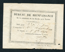 Rare Billet De Nécessité "Bon Pour 3kg De Pain - Bureau De Bienfaisance Commune De La Garde" (Var) Note Emergency Token - Noodgeld
