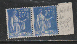 FRANCE N° 368 90C BLEU TYPE PAIX  VIARIETES DANS POSTES NEUF SANS CHARNIERE - Unused Stamps