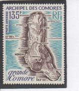 Comores -  Cartographie - Carte De L'Île De La GRANDE  COMORE - Luchtpost