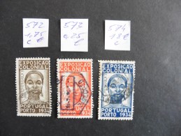 Portugal : 3 Timbres Oblitérés - Verzamelingen