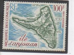 Comores -  Cartographie - Carte De L'Île D'ANJOUAN - - Airmail