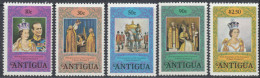 Antigua 1978 The 25th Anniversary Of The Coronation Of Queen Elizabeth II. Mi 504 C-508 C MNH - 1960-1981 Autonomie Interne