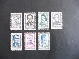 France : 7 Timbres Oblitérés - Collections