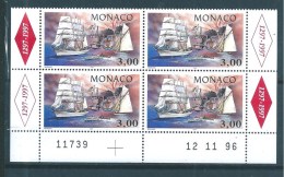 Monaco Timbres De 1996  N°2076 En Coin Daté Neufs ** - Unused Stamps