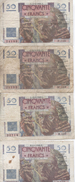 Lot De 4 Billets 50 Francs Le Verrier - 50 F 1946-1951 ''Le Verrier''