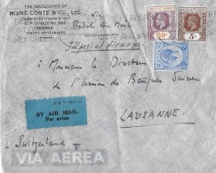 PENANG - LAUSANNE / SWITZERLAND → Stamps Straits Settlemnts  ►Money-Order 1938◄ - Penang