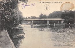 CPA 95 BUTRY LE PONT DU CHEMIN DE FER 1912 - Butry