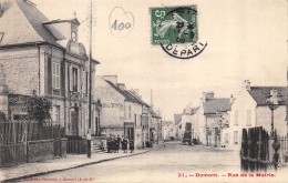 CPA 95 DOMONT RUE DE LA MAIRIE 1908 - Domont