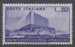 Italia - 1951 - Consacrazione Dell´Ara Pacis ** - 1946-60: Nuovi
