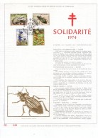 Carte Max Gold - Feuillet Or - 1738-41 - Solidarité - 1971-1980