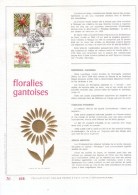 Carte Max Gold - Feuillet Or - 1749-51 - Floralies Gantoises - 1971-1980