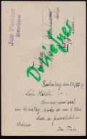 SCHWEIZ, Feldpost Von Jos. Fischer, Motorfahrer 23.VIII.1919, Foto-AK: Jos. Fischer, Studiobild - Other & Unclassified