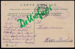SCHWEIZ, Feldpost Militärpostst: Telegraphen Pionier Rekrutenschule, Liestal 25.III.1911,AK: Karikatur: Neue Ausrüstung - Other & Unclassified