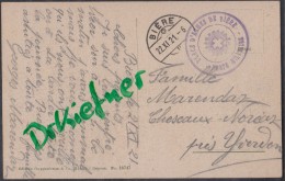 SCHWEIZ Feldpost Militärpostst: Place D'Armes De Bière, Postst: Bière 22.XI.1921, AK: Bière Kaserne - Other & Unclassified