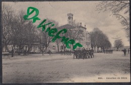 Schweizer Militär: AK: Bière, Soldaten Vor Kaserne,  23.IV.1908 - Other & Unclassified