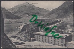 Schweizer Militär: AK: Andermatt, Urserenthal, Kriegskaserne,  7.VIII.1908 - Other & Unclassified