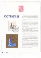 Carte Max Gold - Feuillet Or - 1772 - Dottignies - 1971-1980