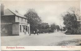 EARLY POSTCARD 1905 - FARNHAM COMMOM, BUCKINGHAMSHIRE, SHOP, HORSE & CART, PEOPLE, DOG - Buckinghamshire