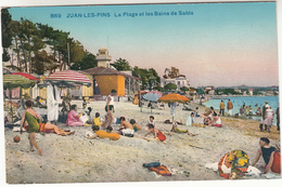 CPA Antibes, Juan Les Pins, Les Plages Et Les Bains De Sable (pk31118) - Autres